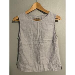 Flax Tank Top Womens Petite Sleeveless Linen Made Lithuania Summer Blouse